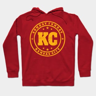 Kansas City - Sunday Funday Vintage Stamp Hoodie